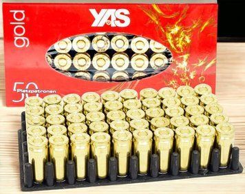 Шумові (холости) патрони YAS Gold 9мм пістолетний (50 шт) 002-AB фото