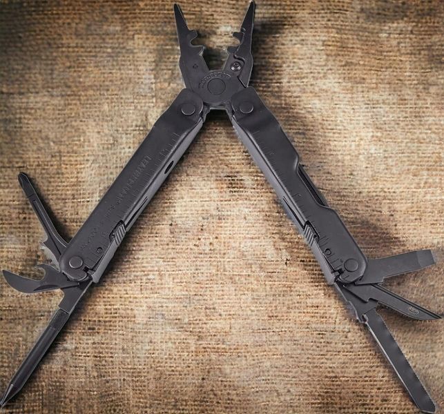 Мультитул Leatherman Super Tool 300 EOD Black (19 инструментов) + чехол MOLLE (черный) S-4007145 фото