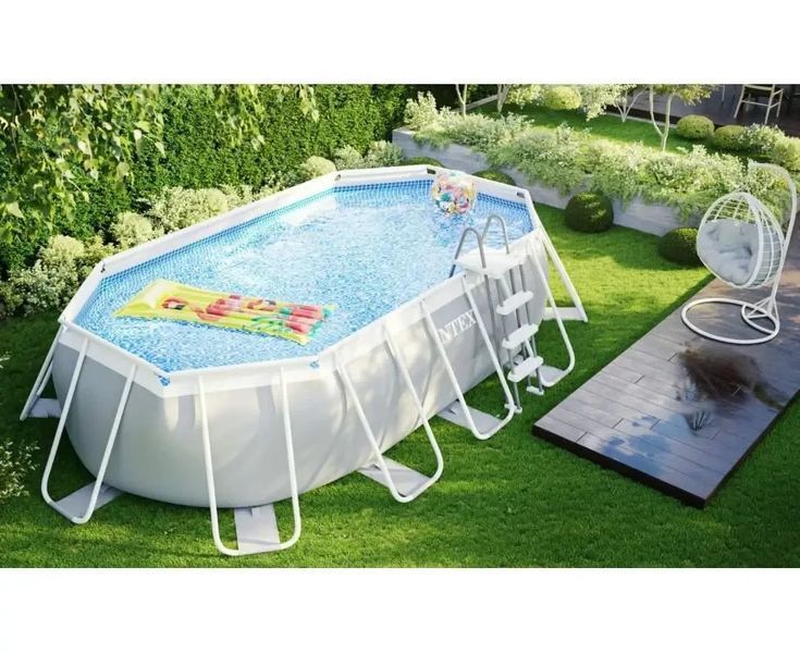 Бассейн каркасный Intex 26798, 610-305-122 см, фильтр-насос, лестница, подстилка, тент 26798 фото