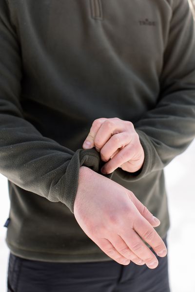 Кофта флисовая Tribe Fleece Jacket Half Zip T-KJ-0012-olive, 50 T-KJ-0012-olive-50 фото