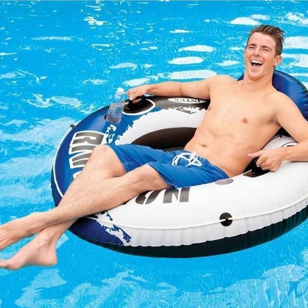 Надувне крісло (тюбінг) 135см River Run, Intex 58825,сине 58825 фото