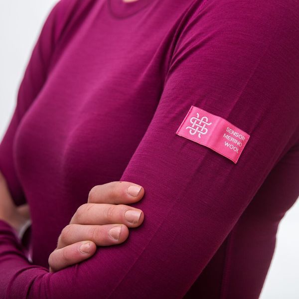 Термофутболка женская Sensor Merino Active LS lilla 12110027, SW11MA-lilla-L SW11MA-lilla-L фото