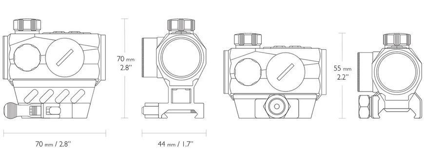 Приціл коліматорний Hawke Endurance RD 1x25 3 МОА Weaver 39860239 фото