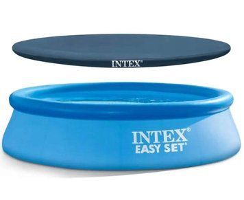 Басейн сімейний наливний з накриттям 244х76см, Intex 28110 28110+ фото
