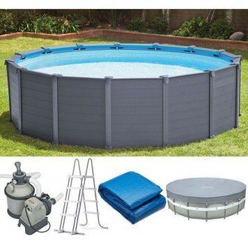 Каркасный бассейн Intex 28382 GRAPHITE PANEL POOL (478Х124) 28382 фото