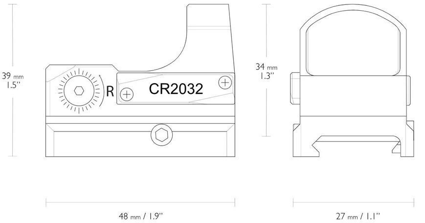 Приціл коліматорний Hawke Micro Reflex Sight 3 MOA Weaver 39860230 фото