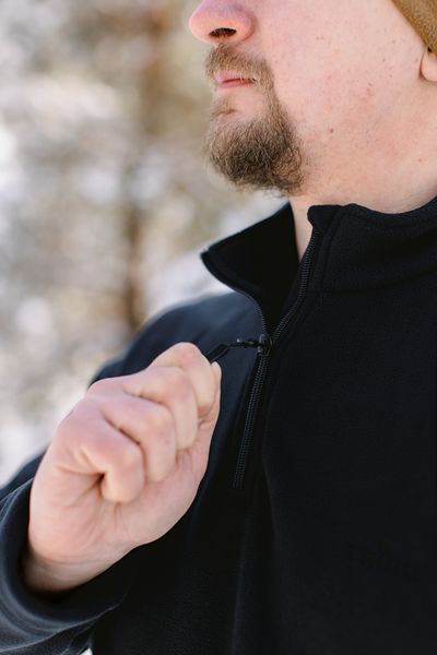 Кофта флисовая Tribe Fleece Jacket Half Zip T-KJ-0012-black, 48 T-KJ-0012-black-48 фото