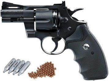 Пневматичний револьвер Umarex Colt Python 2.5" + 4 шт СО2 + 250 кульок BB 1003434A фото