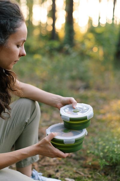 Контейнер Tribe Bowl Container 800 мл силиконовый T-FF-0046, olive T-FF-0046-olive фото