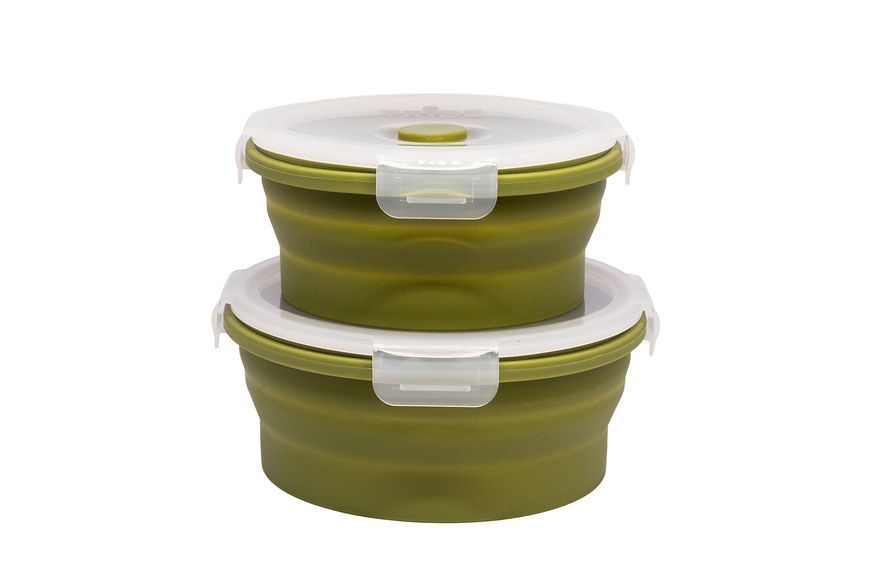 Контейнер Tribe Bowl Container 800 мл силиконовый T-FF-0046, olive T-FF-0046-olive фото