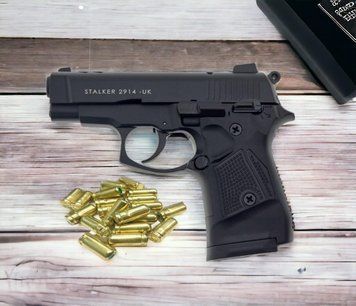 Стартовий шумовий пістолет Stalker 2914 UK Black +20 холостих набоїв (9 мм) 00041A фото