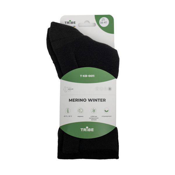 Носки Tribe Merino Winter T-KB-0011-black, 44-46 T-KB-0011-black-44-46 фото