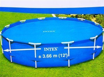 Обігріваючий тент-покривало "SOLAR COVER" для басейнів 366см, Intex 28012 28012 фото