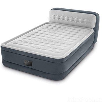 Надувне ліжко Intex 64448 HEADBOARD AIRBED 152 Х 236 Х 86 см зі спинкою, вбудований насос 220 В 64448 фото