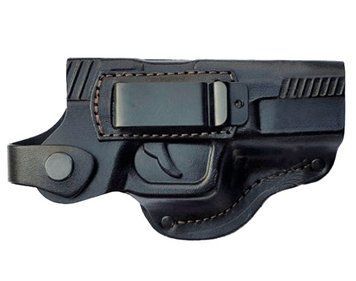 Поясна шкіряна кобура для пістолета Glock 17, 19 зі скобою (8386) 8386 фото