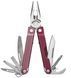 Мультитул Leatherman Bond Heathered Cranberry (14 інструментів) + нейлоновий чохол S-833311 фото 1