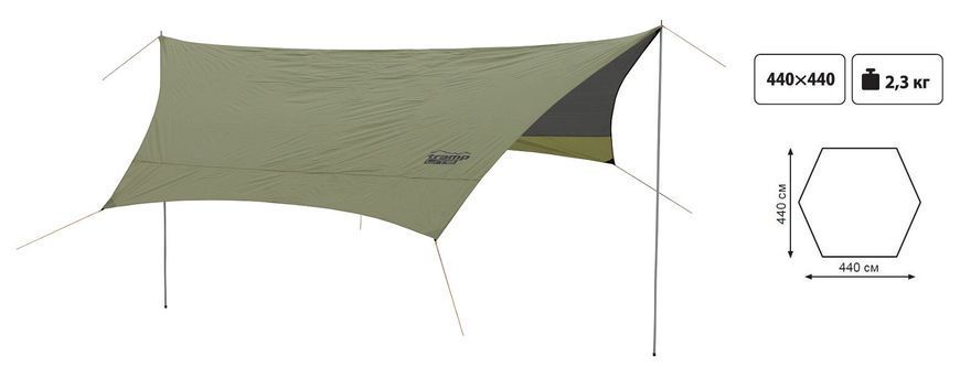Тент со стойками Tramp Lite Tent green UTLT-034 UTLT-034 фото