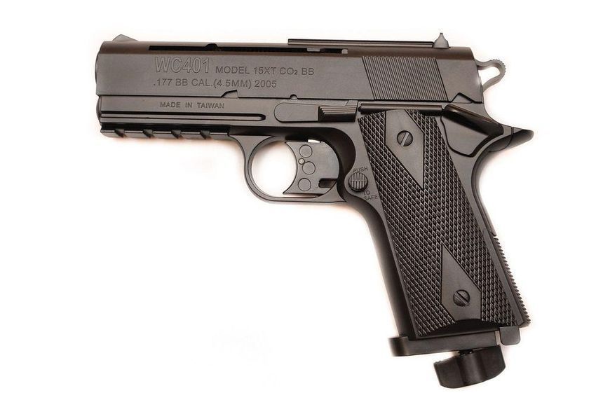 Пневматический пистолет WinGun 401 + 4 шт СО2 + 250 шариков BB 2441C фото