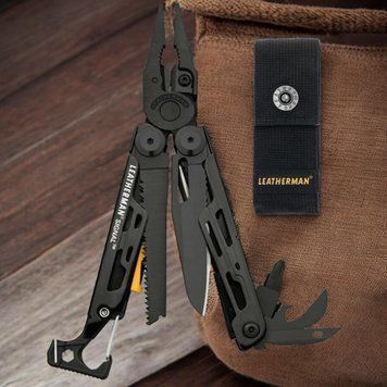 Мультитул Leatherman SIGNAL Black (19 інструментів) + чохол MOLLE S-4008720 фото