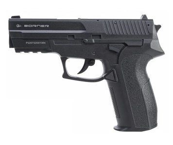 Пістолет пневматичний Borner 2022 (Sig Sauer SP2022) Black 8861 фото