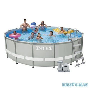 Каркасный бассейн Intex Ultra Frame 26322 488х122см (фильтр-насос,лестница,тент,подстилка) 26322 фото