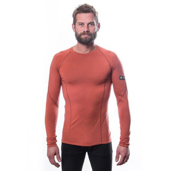 Термофутболка мужская Sensor Merino Active LS terracotta 23200037, SM11MA-terracotta-XL SM11MA-terracotta-XL фото