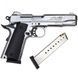 Стартовий пістолет Kuzey Arms 911#6 Matte Chrome Plating Engraved/Black Grips 9093 фото 2